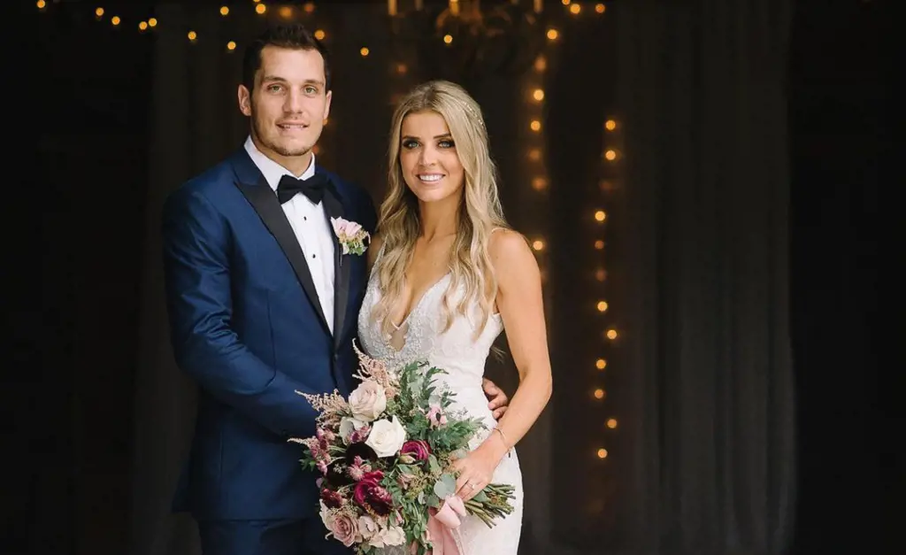 Bo Harvat and his wife Holly tied their knot in July 2019.