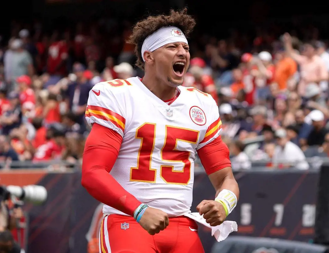 Chiefs quarterback Patrick Mahomes is ranked third in overall vote count