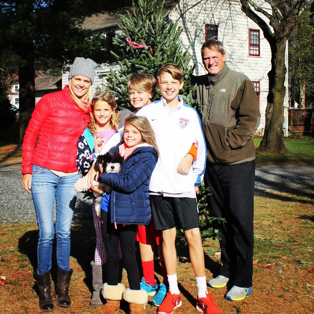 The Lilley family celebrating their Christmas weekend in Colts Neck, New Jersey, on December 6, 2016
