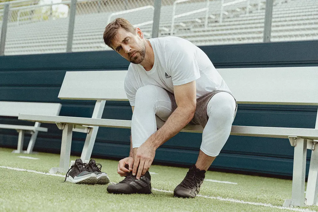 The Green Bay Packers quarterback Aaron Rodgers signed a multi-year partnership deal with Adidas in 2015.