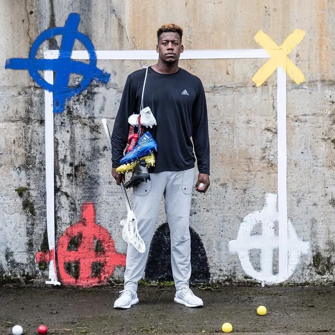 Lacrosse player Myles Jones and Adidas first signed their partnership contract in August 2016.