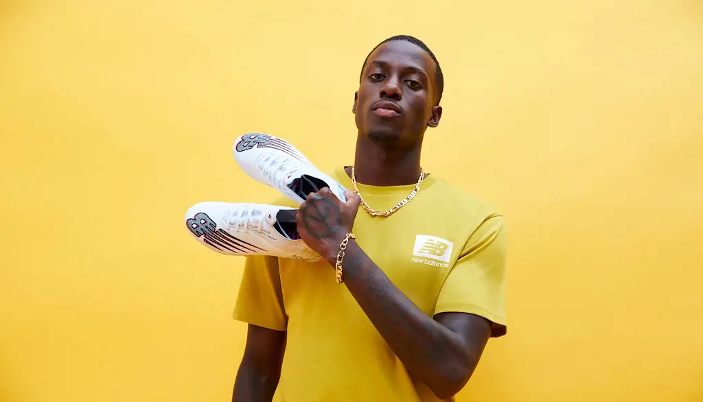 Timothy signs a contract with New Balance in 2019.