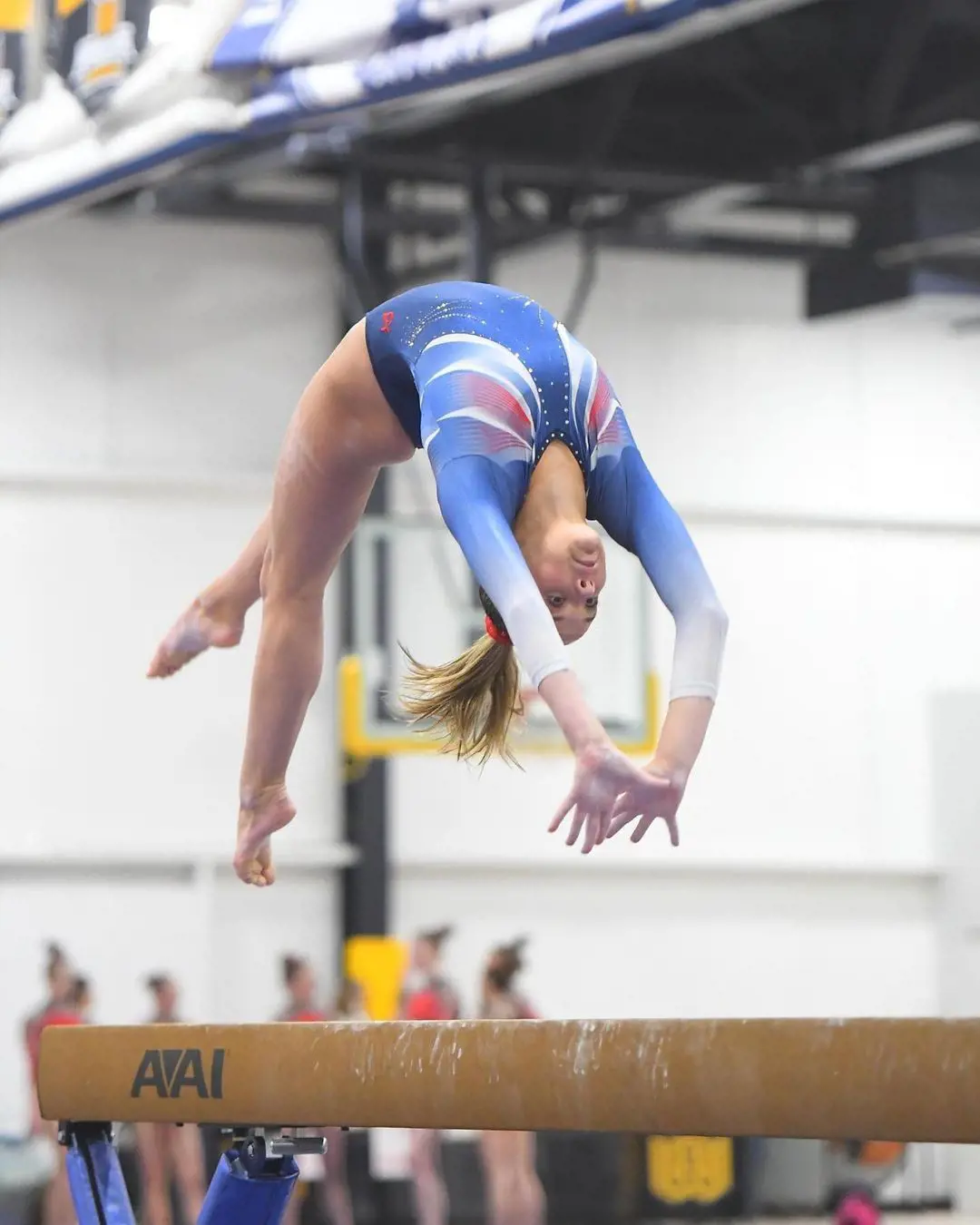 Gymnastics includes physical exercises requiring balance, strength and flexibility.