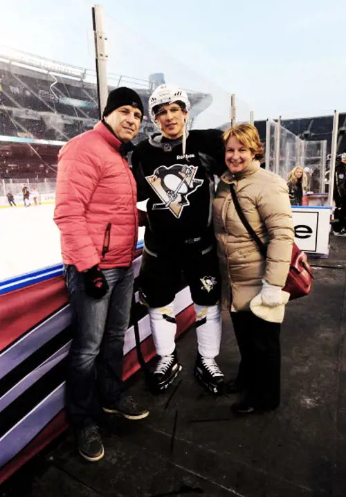 Sidney with Trina and Troy during his game in Chicago.