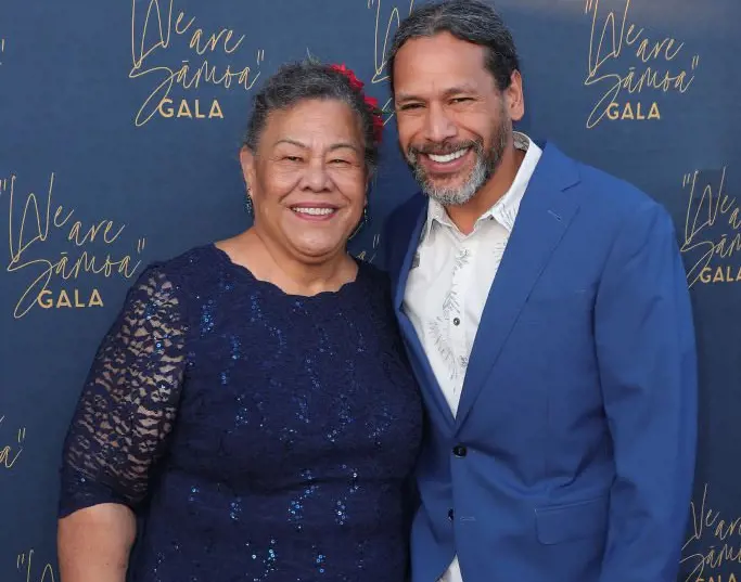Troy and Suila attended We Are Samoa Diamond Gala at Fete The Venue on March 26,2022.(Photo by Leon Bennett)