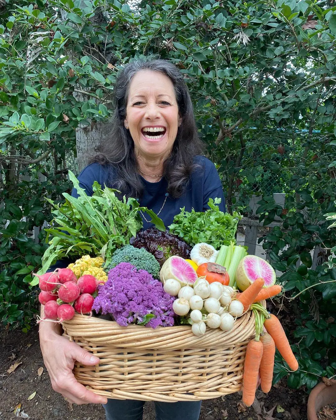 Peggy excited to share the recipe and talk about seasonal vegetables.