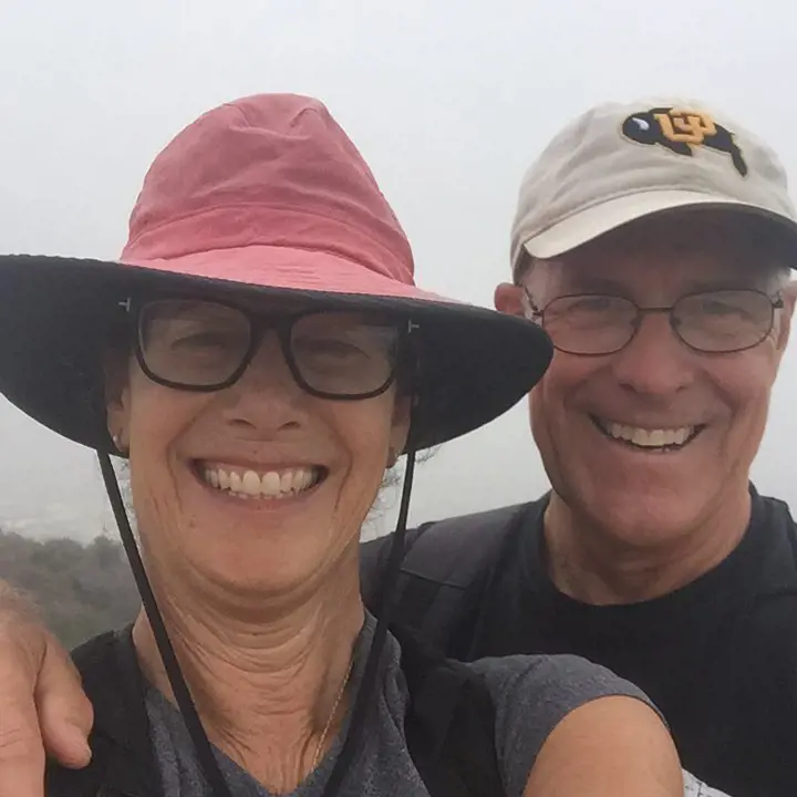 Tim and Peggy enjoyed their hiking at Temescal Canyon Hiking Trail, Santa Monica on October 29, 2017.