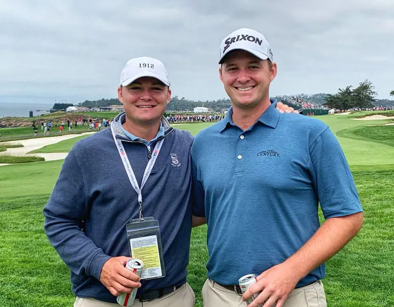 Sam and Sepp during the 2019 fedex cup playoffs season.