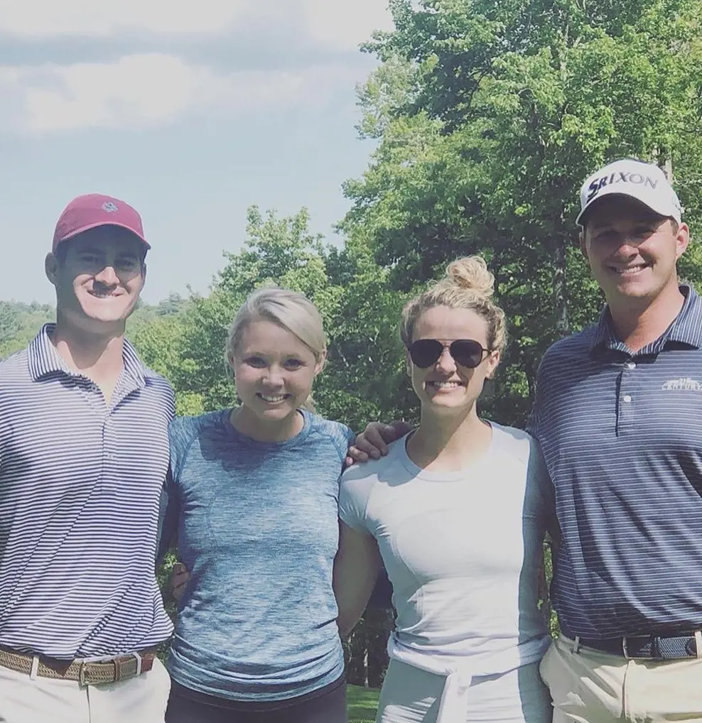 Sepp and Paige went on a trip at Mountaintop Golf & Lake Club with their friend on May 20, 2019.
