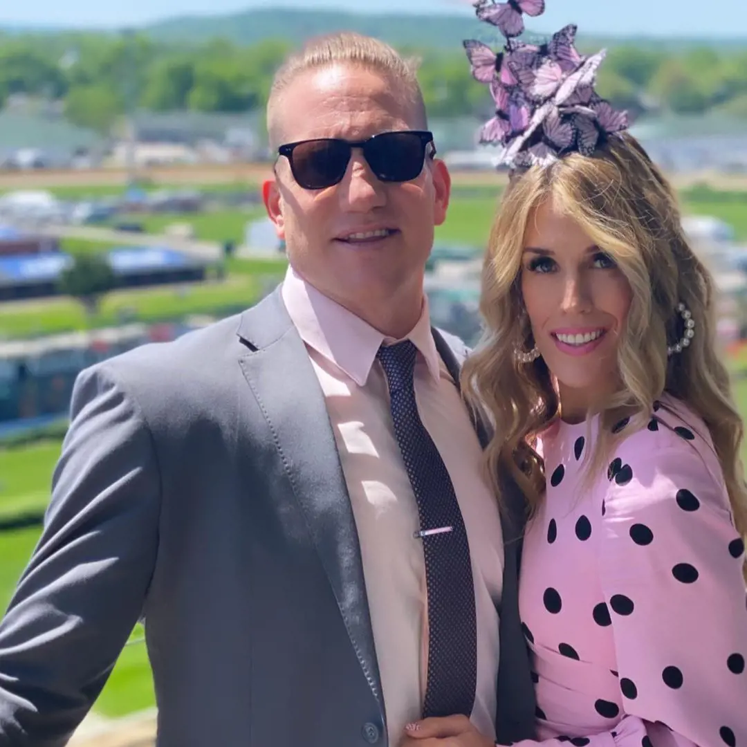 Hawks and his partner, Laura attending The Oaks Day in Louisville, Kentucky, on May 1, 2021
