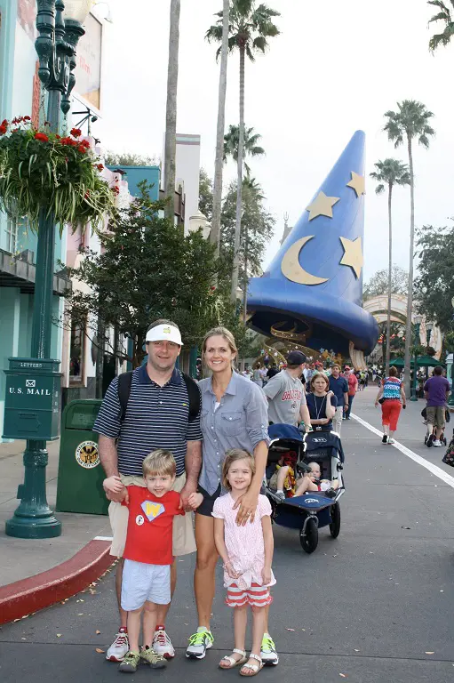 Mary with Kirby and their babies at Disney's Hollywood Studios in 2013.