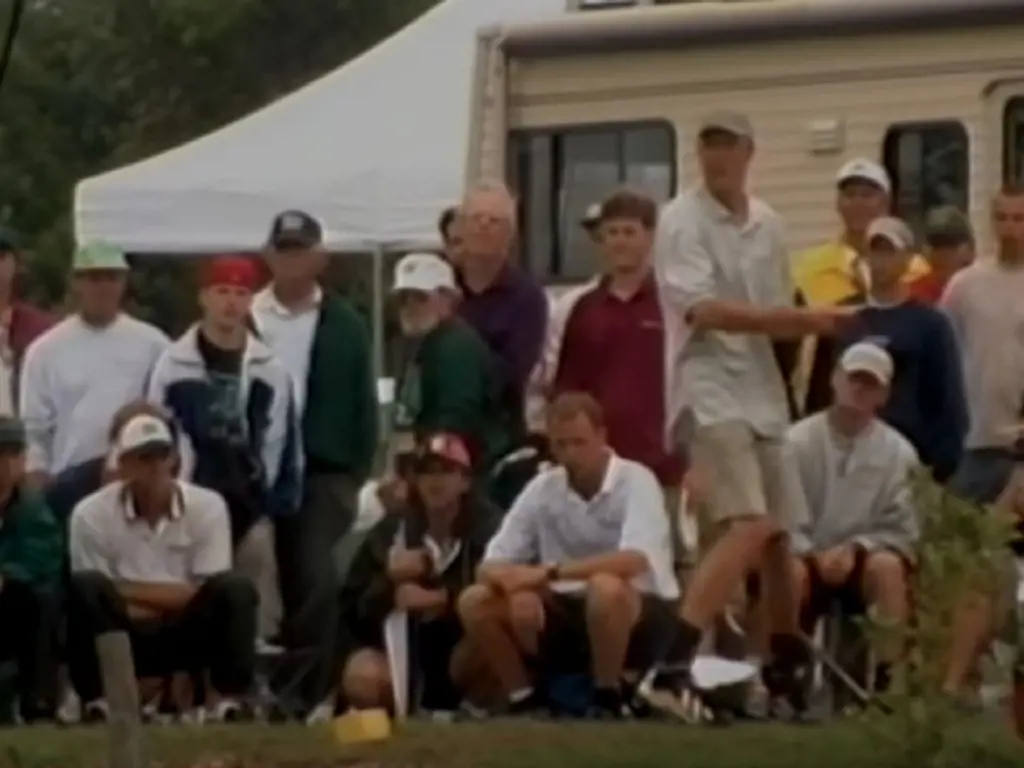 Ron Russell with team during 1999 PDGA World Championships