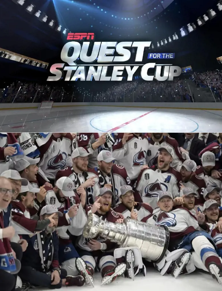 (Top) ESPN's quest for Stanley cup in April 2018