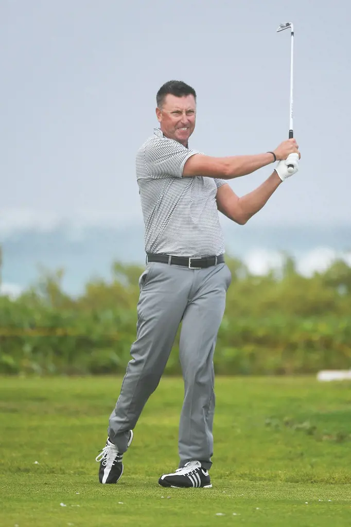 Picture of Robert Allenby during his tee in the 2017 Tour.