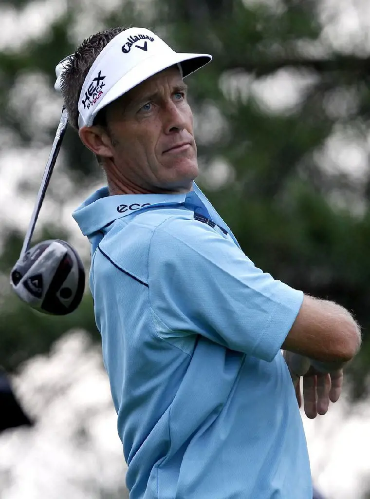 Appleby using Callaway gears during a tournament in 2012.