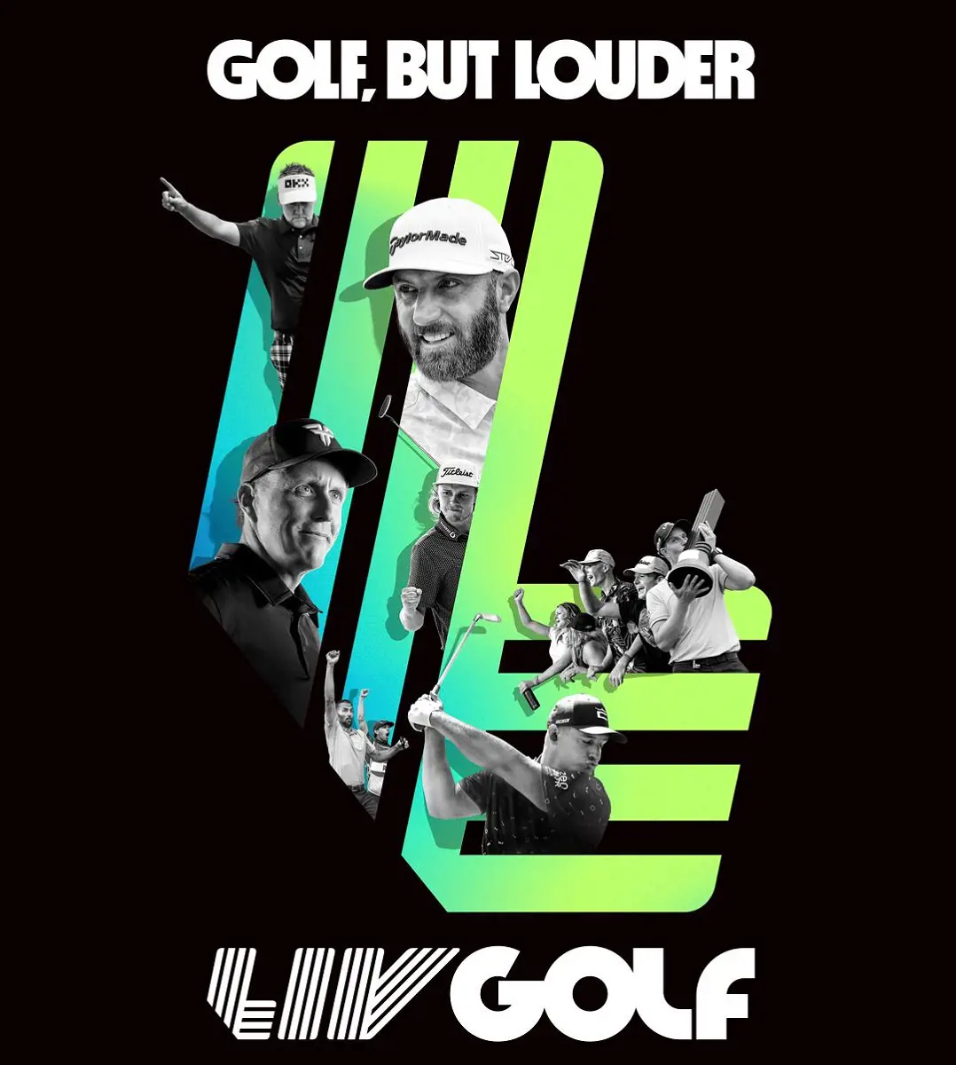 Saudi Golf promotional poster for CW Sports 2023.
