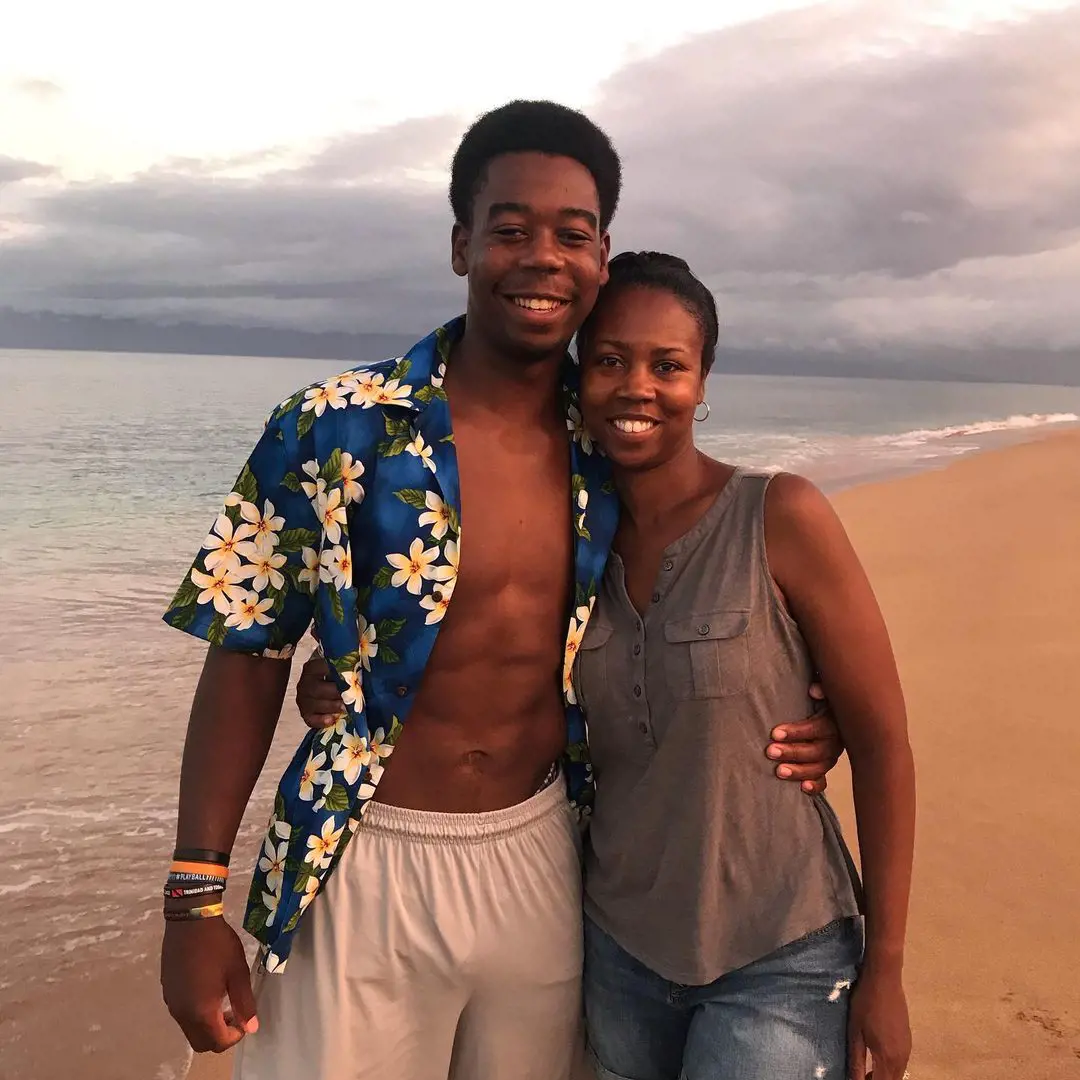 Jordan enjoying at Kaanapali Beach in Hawaii in September 2019