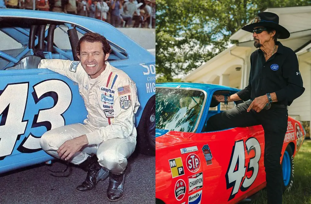 Before and After picture of the legendary racer Richard Petty