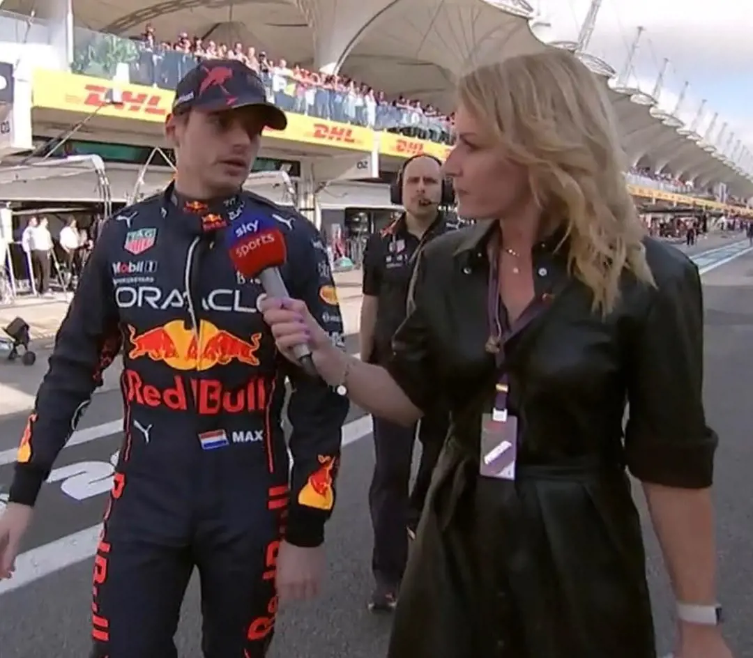 Rachel Brookes had a small talk with 2022 Formula One champion Max Verstappen before the finale