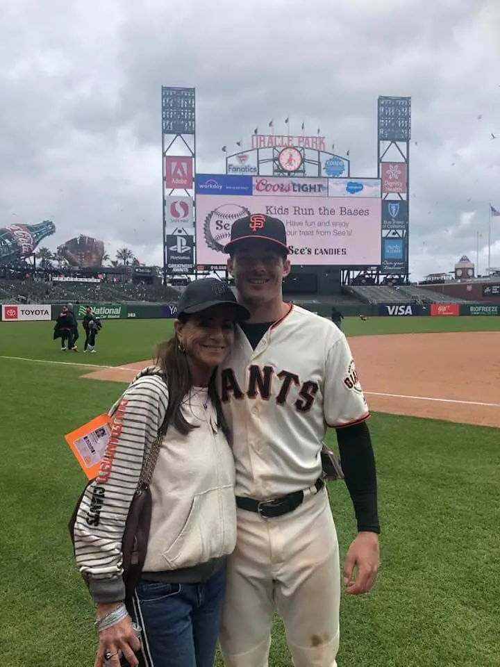 Anne attending Mike's baseball game on June 13, 2021. 