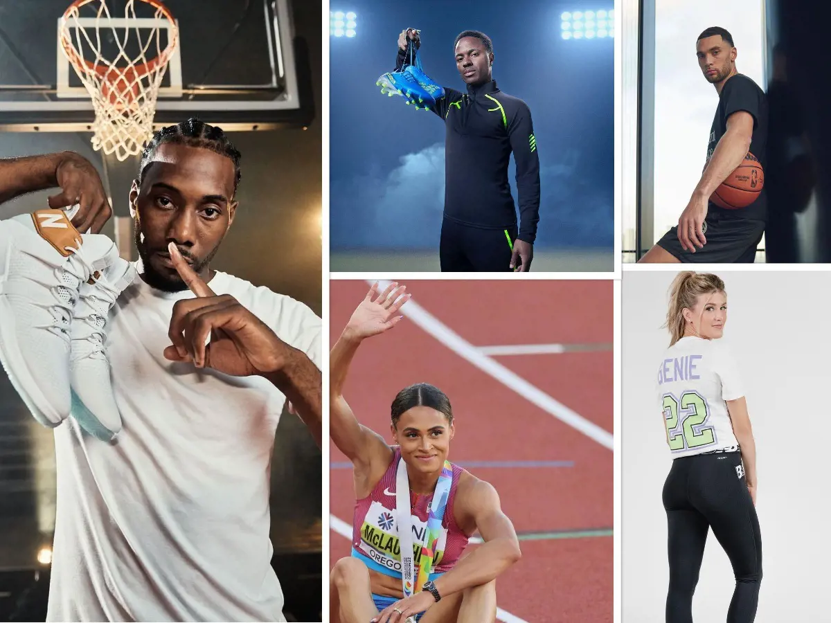 New Balance's sponsorship portfolio includes a number of promising athletes from a variety of sports.
