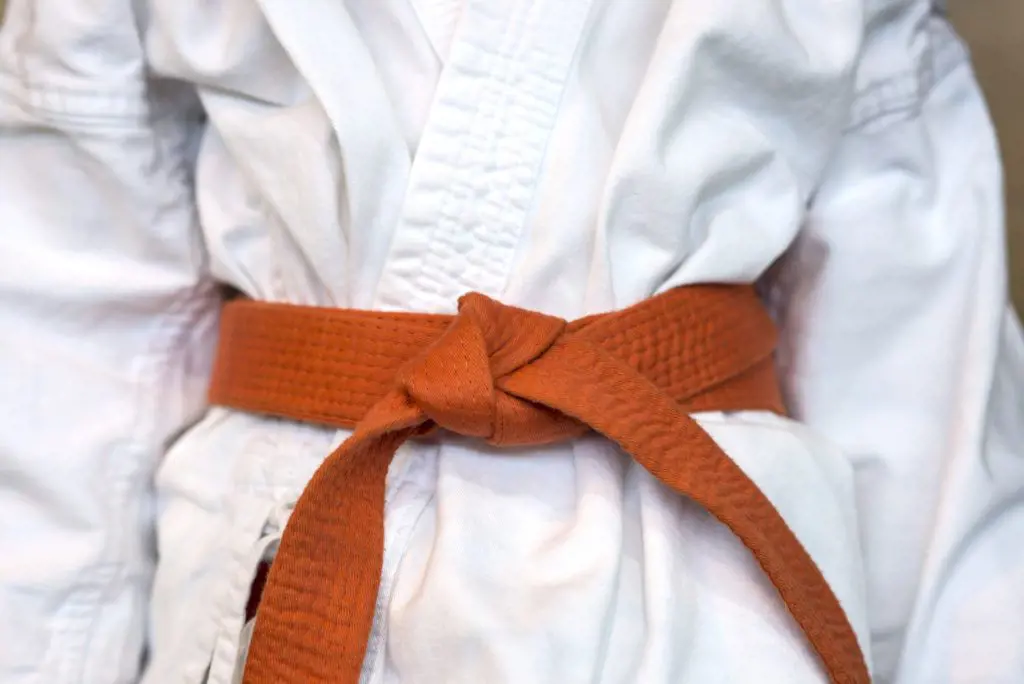 Orange belt is the breakthrough stage for a karateka as they master the 10 self-defense moves.