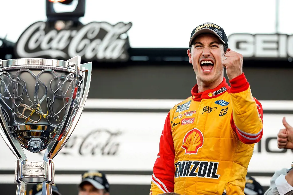 Logano is youngest ever driver to win in both the Cup and Xfinity Series