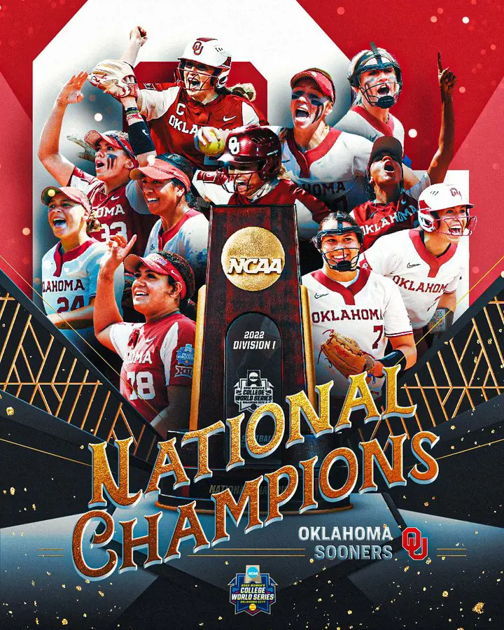 Sooners defeated Texas 10-5 to sweep the 2022 #WCWS Championship.