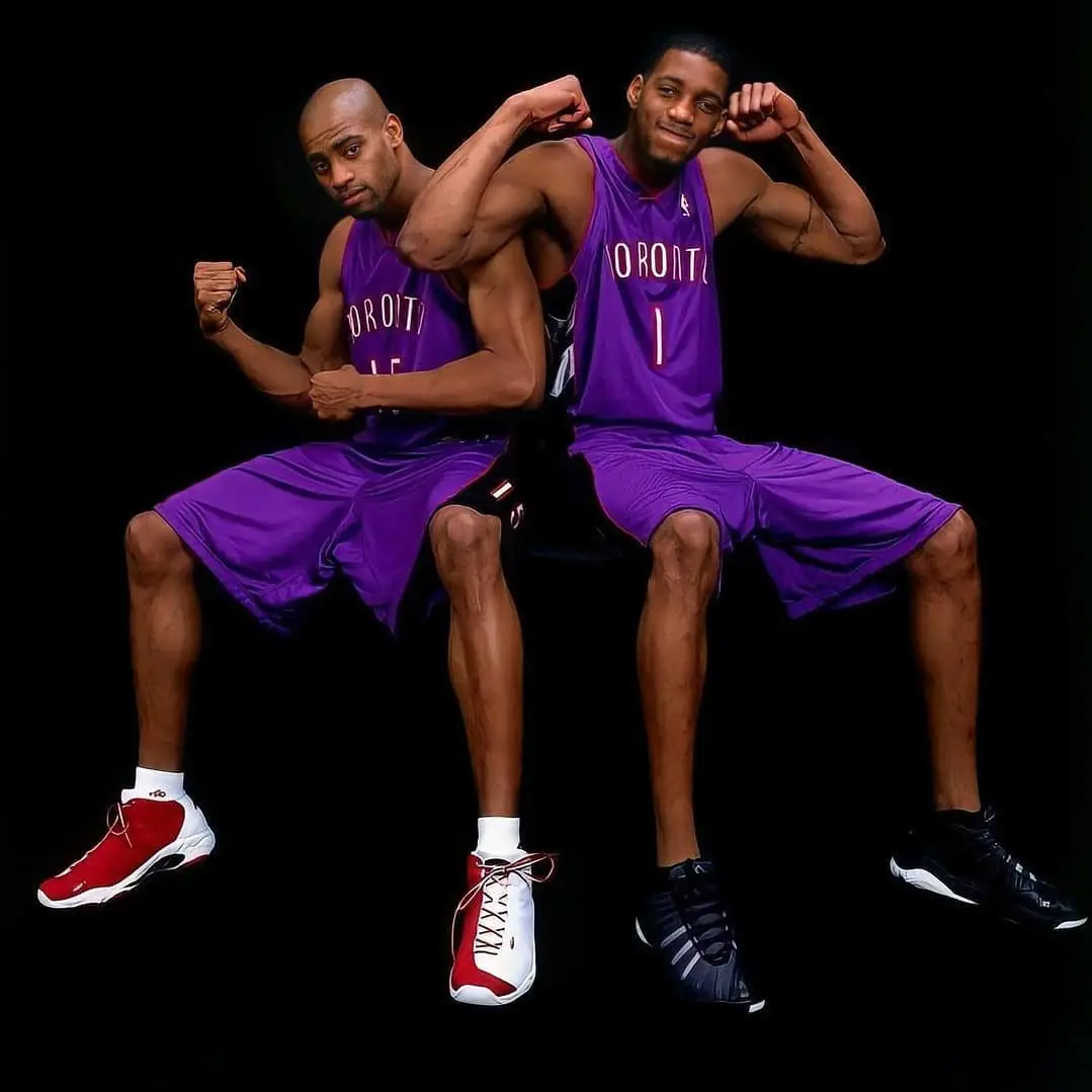 Vince Carter(left) and Tracy(right) during their All Star Weekend 2000. 