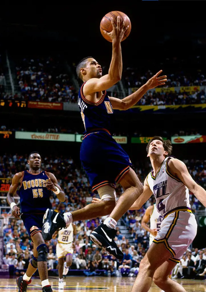 Denver vs. Jazz match in 1994 Western Conference Semifinals Game 5