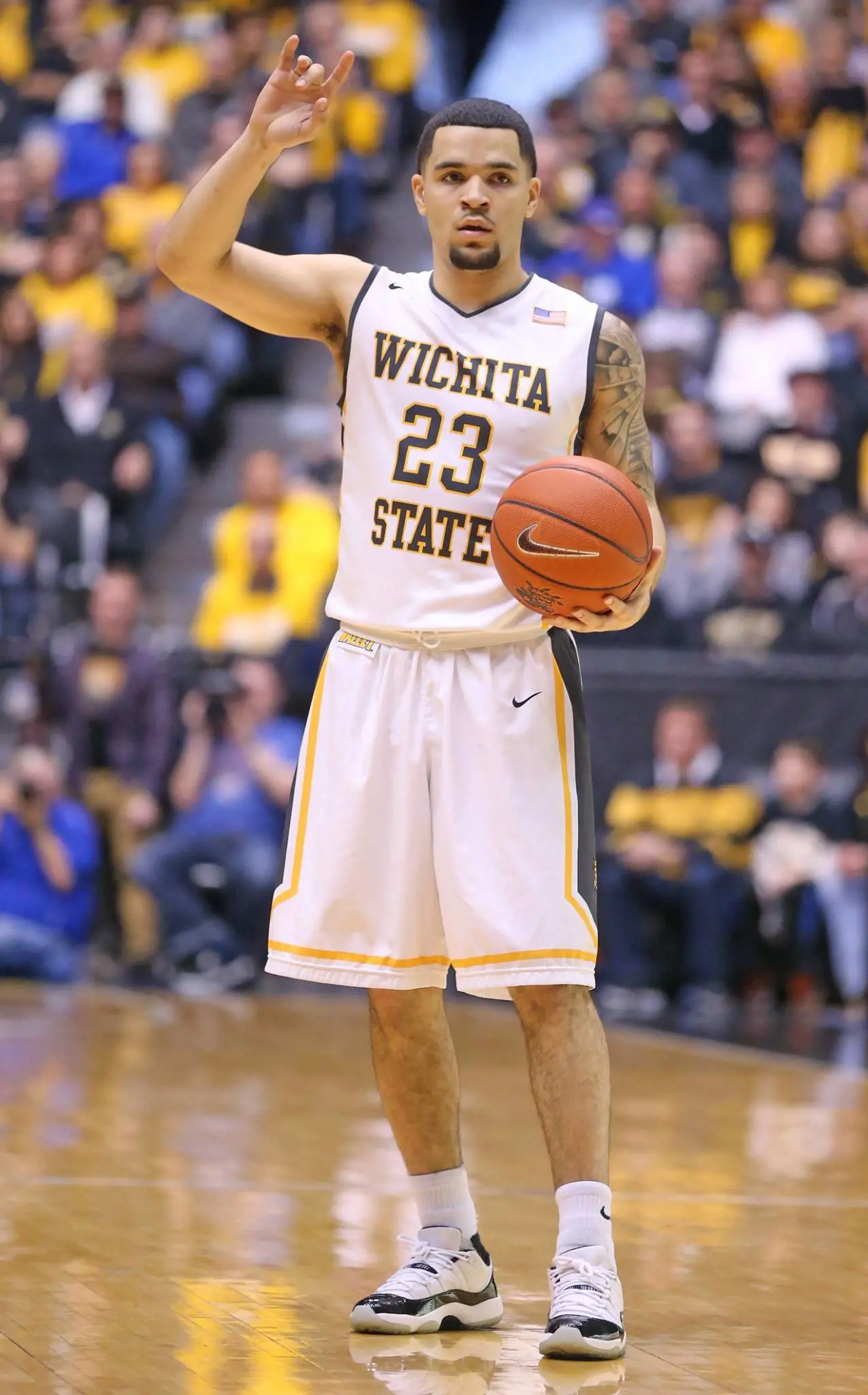 Fred played college basketball for Wichita State University.