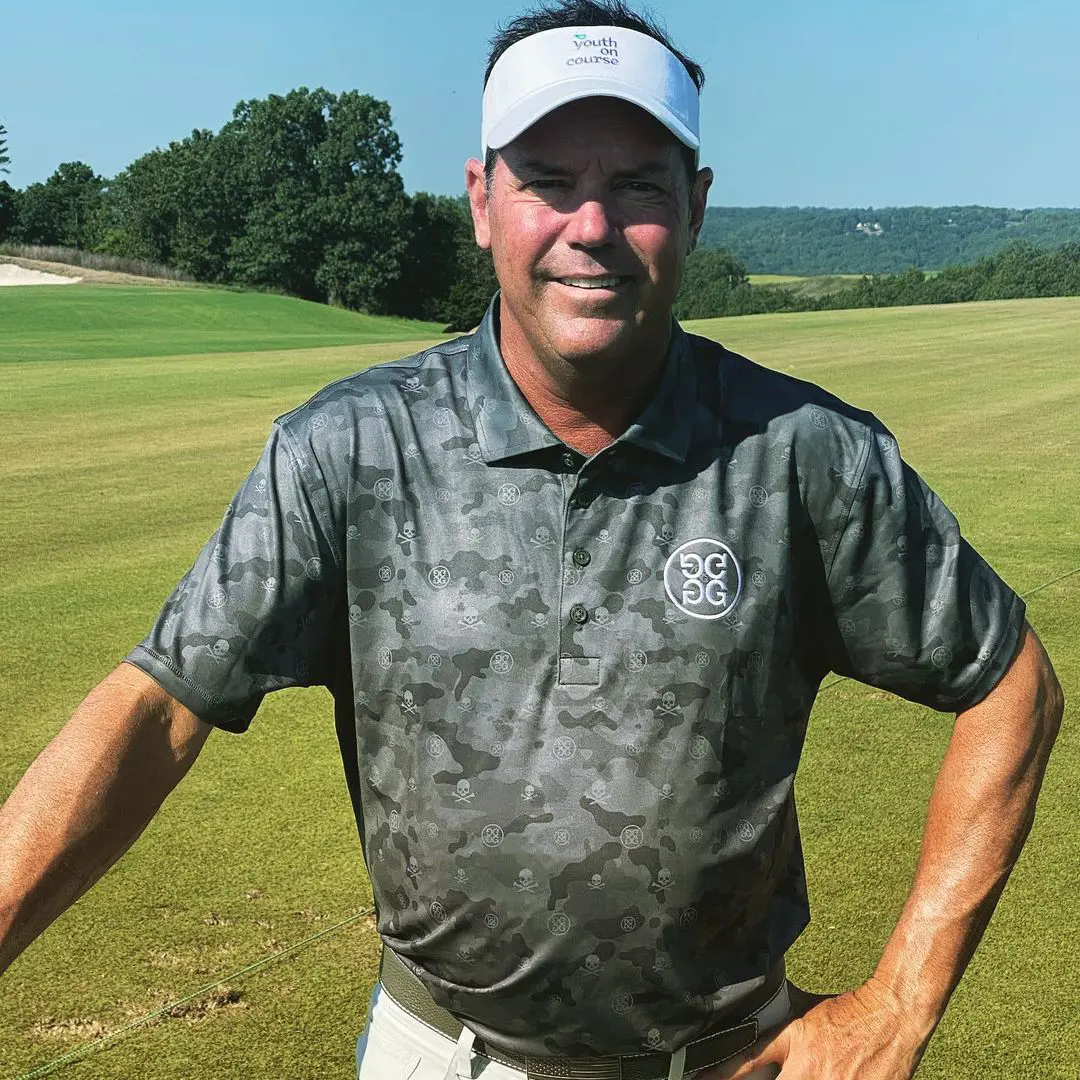 Rich Beem playing golf at Ozark National Golf Course in August 2020