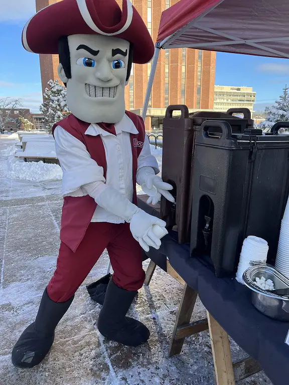 Minuteman giving away free hot cocoa on December 12, 2022.