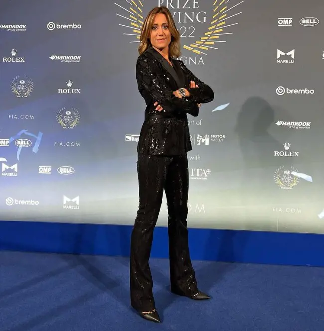 Mara at the prize giving ceremony of FIA on 10 December 2022.