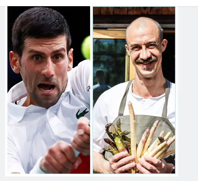 Tennis compares differently to other careers but chef are often made fun off with the sport.