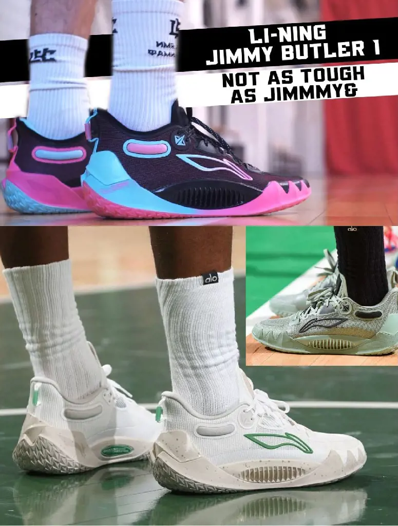 Butler's LiNingJB1 First signature shoe that  he wore during Heat vs Celtics match