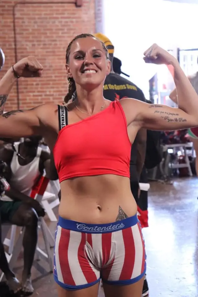 Hart after a phenomenal win against Carly Batey in May 2019