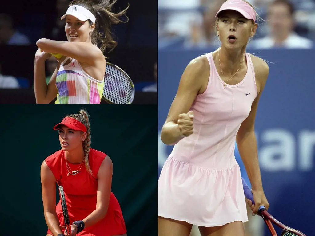 Tennis players have won over fans worldwide with their skills and appealing looks.