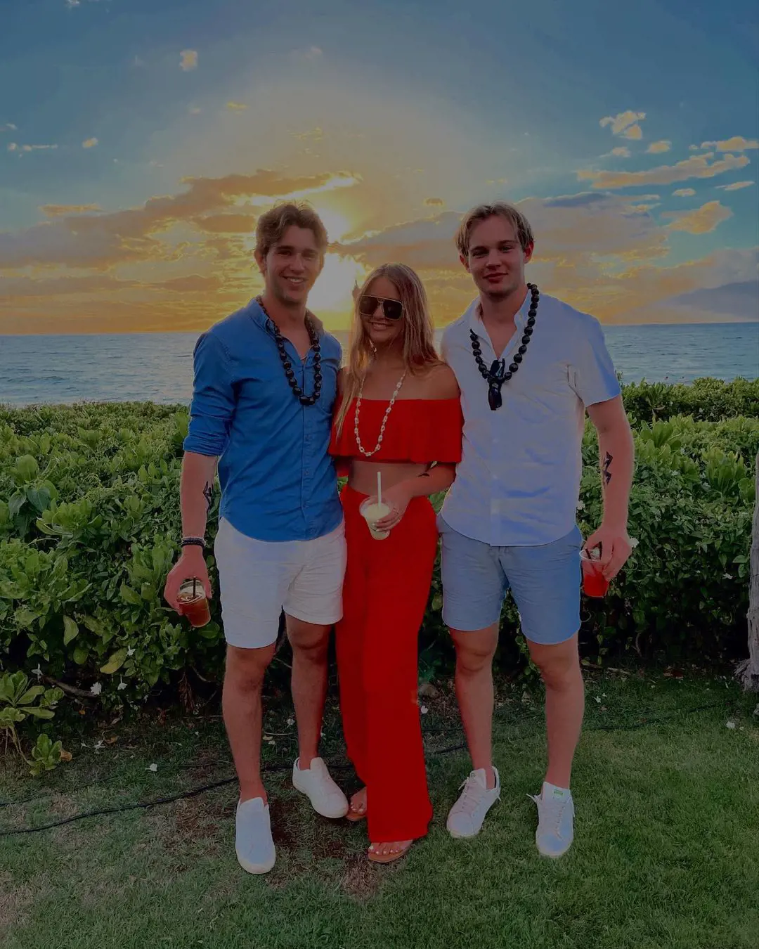 From left-Joseph, Emma and Michael at Maui on July 14, 2022. 
