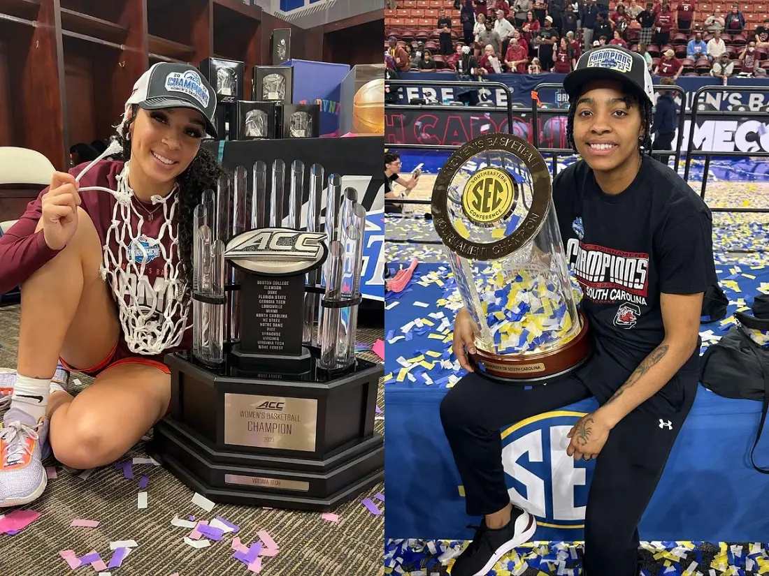 Kayana and Kierra won their respective NCAA conference title in March 2023