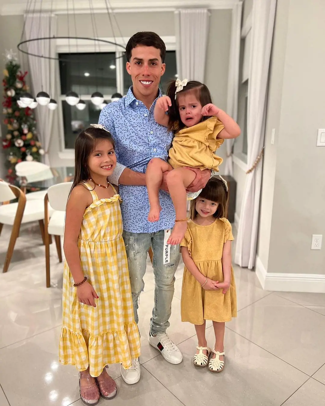 From left- Sarai, Irad holding Salome and Saeli celebrating the 2023 New Year together.